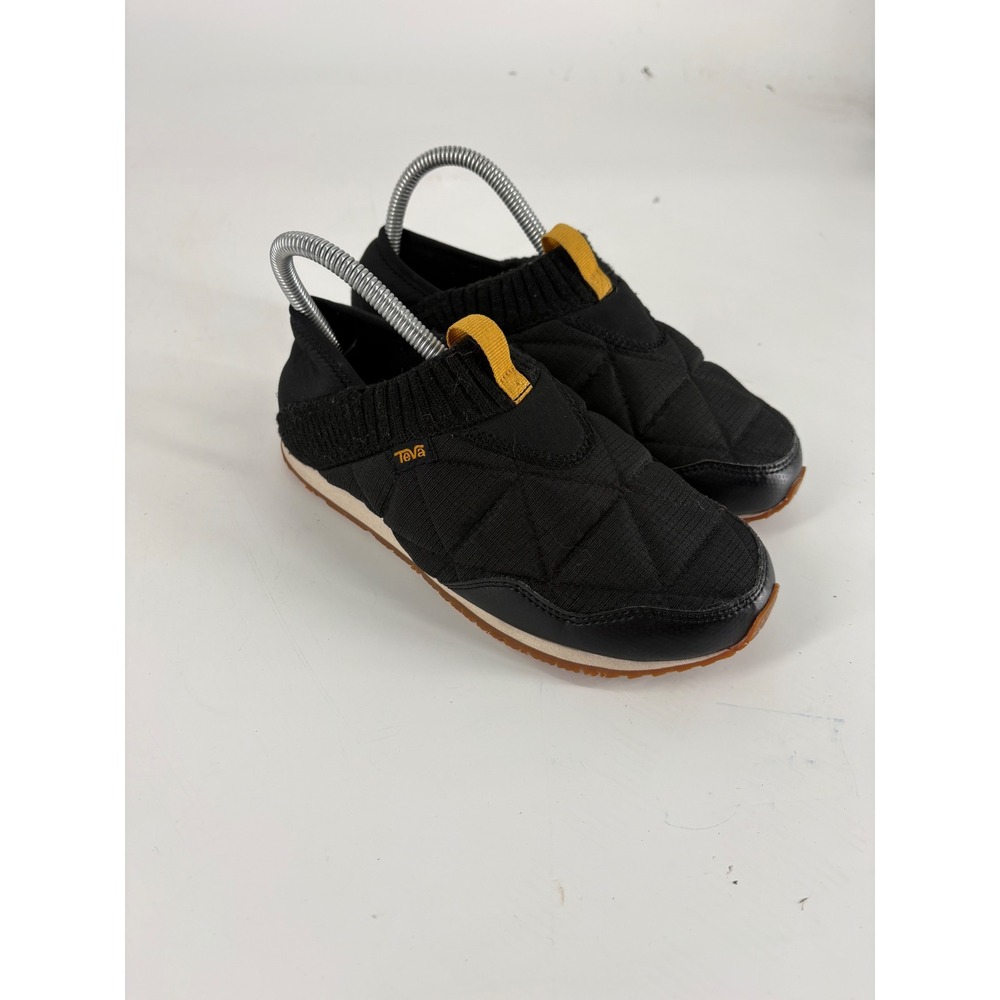 Teva ReEmber Black Quilted Slip On Moccasin Shoes 1125471 Womens 6